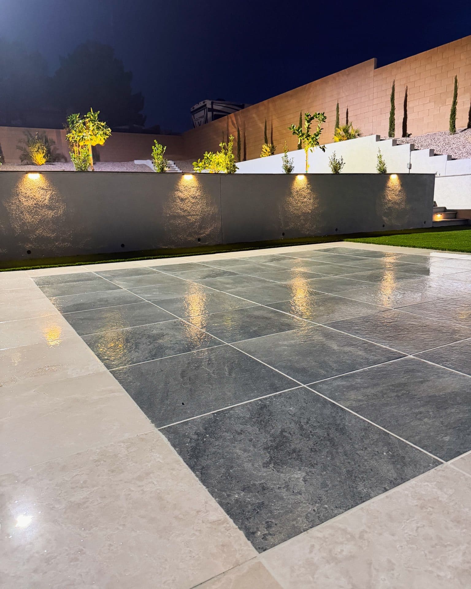 Stunning Backyard Oasis in Las Vegas Built for Day and Night