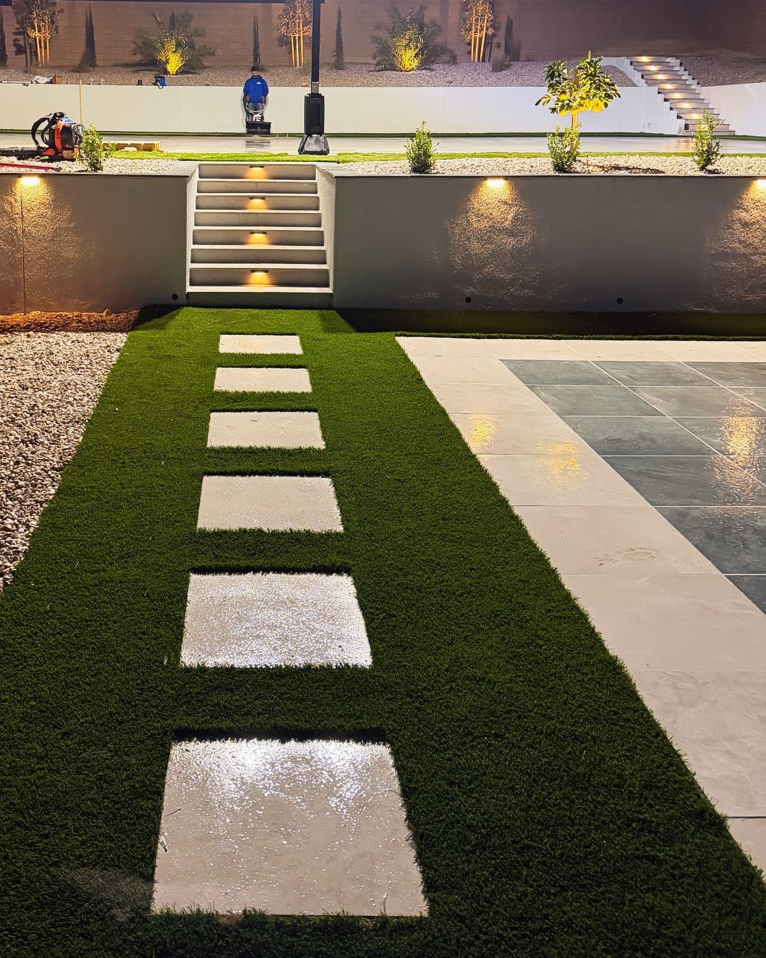 Stunning Backyard Oasis in Las Vegas Built for Day and Night